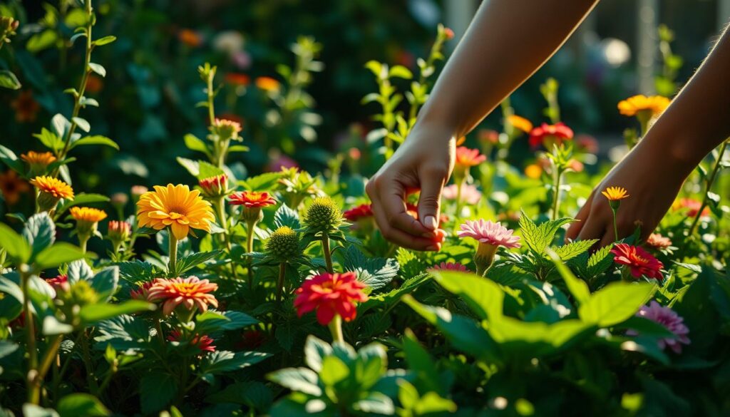 Gartenpflege und Pflanzenwartung