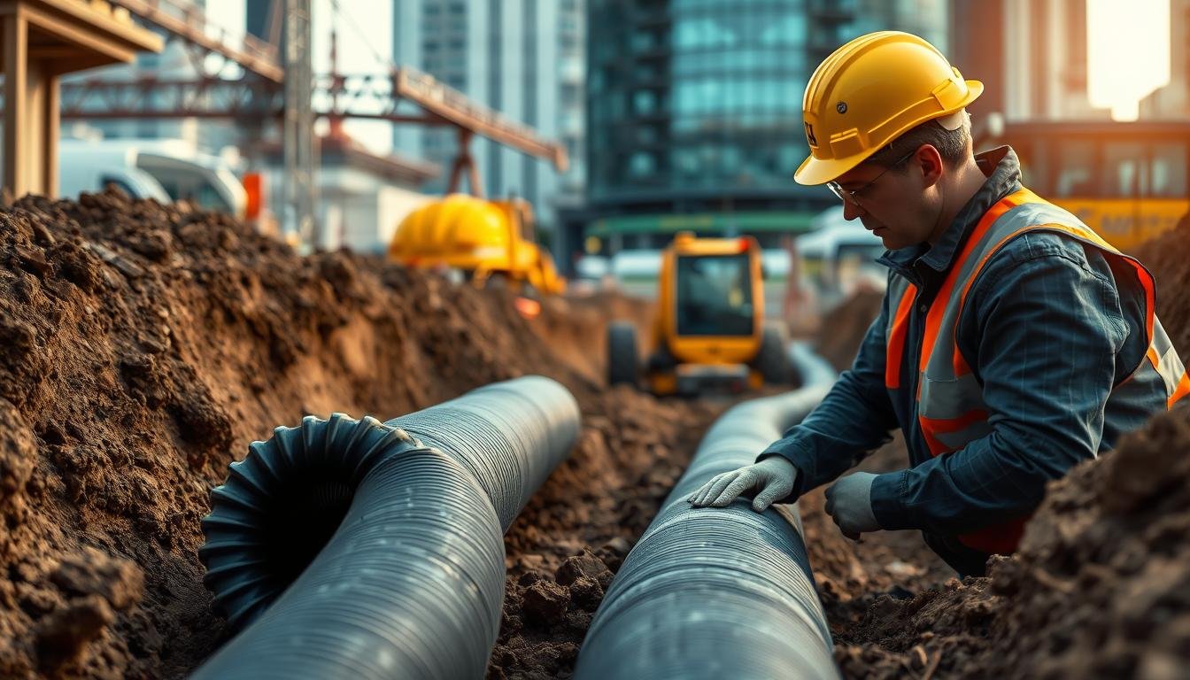 Grabenlose Rohrsanierung mit Inliner-Technik