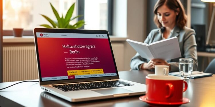 Halteverbot beantragen Berlin Online-Service